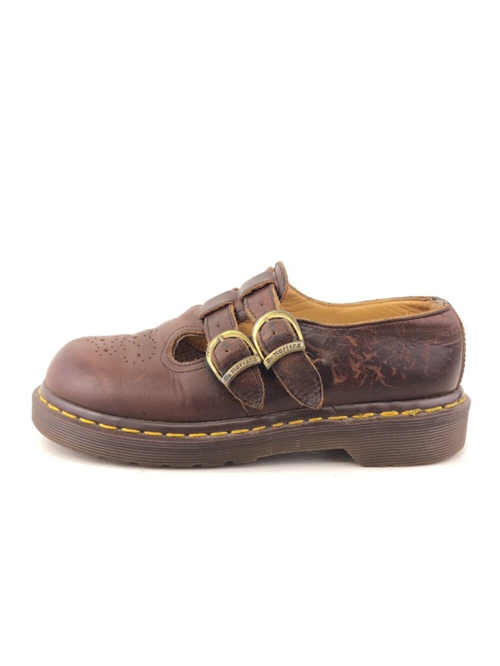 Dr. Martens MIE Brown Leather Mary Jane Shoes UK 4